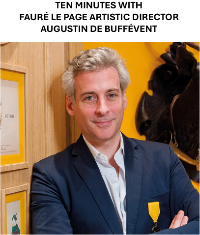 Dix minutes avec Augustin De Buffévent, directeur artistique de Fauré Le Page